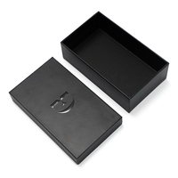   Boîte à télescope complète en or mat noir, boîte haut de gamme avec couvercle supérieur et base, boîte cadeau en deux parties pour bougie