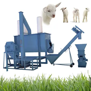 Large cattle and sheep farm feed granule production line crop straw feed granule production line granule unit manufacturers
