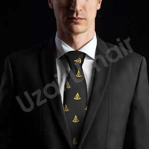 Cravate en soie jacquard classique unisexe et écologique avec option de logo personnalisé pour les services professionnels - Product Image 2
