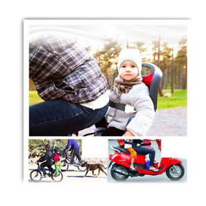 Ceinture de sécurité pour bébé, ceinture de sécurité en polyester rouge pour voiture, harnais pour enfant réglable avec boucle en métal - Product Image 4