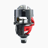 Projecteur de phare bi-LED laser VAHID 2,5 pouces 60W 7500lm, faisceau haut et bas, petite taille, pour modification d'éclairage de voiture