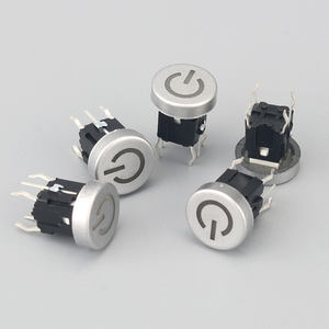 Mini Tact <span class=keywords><strong>Switch</strong></span> Custom Knop Dop 6*6*10.3Mm Grootte Geen Frame Kleurrijke Led Verlichte Tactiele Schakelaar Met Power Lasergraveren - Product Image 1