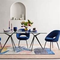 Nouvelle Chaise de Salle à Manger Moderne en Tissu Velours Confortable avec Pieds en Métal, Idéale pour la Maison et le Bureau – Offre Spéciale à Prix Abordable