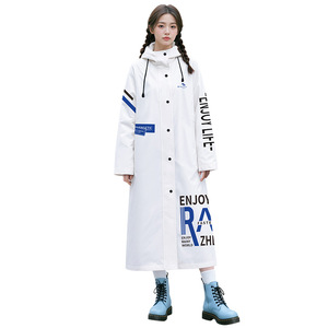 Imperméable long pour <span class=keywords><strong>femme</strong></span> en EVA, 0,14 mm d'épaisseur, pour moto/trottinette électrique, idéal pour les voyages - Product Image 6