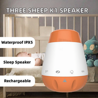 Mesin Suara Putih Portabel untuk Bayi, Speaker Suara Tidur, Sensor Tangisan RGB, Baterai Isi Ulang, Tahan Air IPX-5, untuk Penggunaan di Kamar Bayi