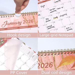 Calendario de Pared para Oficina 2026, Estilo Pintado a Mano, 12 Meses, en Inglés, Personalizado - Product Image 4