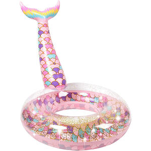 ห่วงยางว่ายน้ำรูปหางนางเงือกประดับเลื่อม - Product Image 1