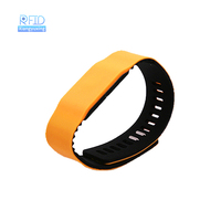 Bracelet de montre en silicone RFID / Impression personnalisée 14443A 13,56 MHz Bracelet en silicone NFC