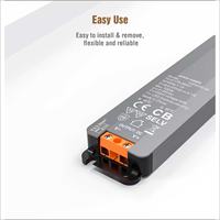 Alimentation LED Super Mini 150W IP20 24V/48V en Aluminium pour Espaces Étroits et Éclairage LED – Transfert d'Énergie AC-DC