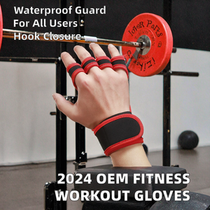 2026 OEM Hook & Loop Waterproof Unisex Fitness <b>Gloves</b> for Exercise Bodybuilding Workout Training Gym - Product Image 3