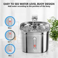 Hochwertiger intelligenter Edelstahl brunnen Automatische Zirkulation Haustier wassersp ender Feeder Cat Water Bowl Fountain