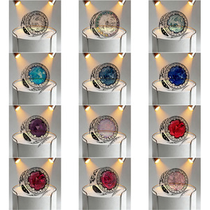 Ciondolo <span class=keywords><strong>Charm</strong></span> Unisex in Argento Sterling 925 a Forma di Cuore Oceanico, Fiocco di Neve e Margherita con Zirconi, per Uso Quotidiano - Product Image 1
