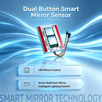 Interrupteur intelligent à détecteur de mouvement radar 12V 60W avec portée de détection de 0 à 3 m pour miroir LED de salle de bain