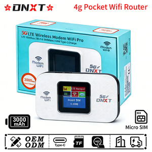Router WiFi de Bolsillo DNXT WiFi6 300Mbps 4G, WPS, 3000mAh, Modo AP, Tipo-C, WiFi Inalámbrico para Viajes - Product Image 1