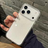 Coque de téléphone transparente scintillante tendance pour iPhone 17 Pro Max 16 15 14 13 12 11 XS X XR 7 8 16 Plus 16E 17 Air