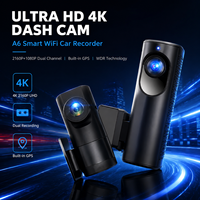 Caméra embarquée intelligente 4K GPS avec capteur G, connexion Wi-Fi, enregistreur de conduite
