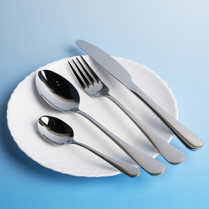 Hottest Châu Âu Bộ đồ ăn tùy chỉnh bạc Thép không gỉ thiết lập dao kéo 24-<span class=keywords><strong>piece</strong></span> với hộp quà tặng - Product Image 4