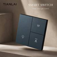 Interrupteur intelligent Tuya Zigbee M8-3K 3 gangs 3 canaux 16A pour contrôle d'éclairage de chambre d'hôtel, éclairage principal, spot et bande LED, boîtier 86 pour chambre d'hôtes, vente en gros