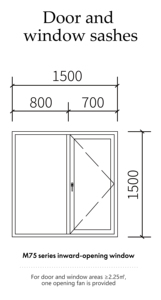 Fenêtre à battant en aluminium à double vitrage à rupture de pont thermique de haute qualité pour maison - Product Image 5
