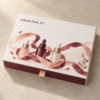 Boîte cadeau rigide personnalisée de style tiroir, en carton recyclable, pour cosmétiques et soins de la peau, avec logo et insert