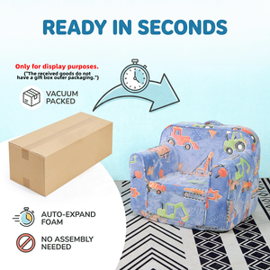 Fauteuil en sherpa doux et confortable pour enfants, fauteuil en mousse moelleux pour tout-petits, pour garçons et filles - Product Image 6