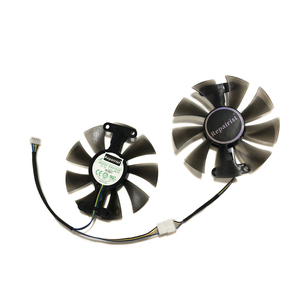 พัดลมระบายความร้อน GPU PowerColor Red Devil RX470 RX480 RX580 สำหรับการ์ดจอ <span class=keywords><strong>Radeon</strong></span> Red Dragon AX <span class=keywords><strong>RX</strong></span> 480 <span class=keywords><strong>470</strong></span> 580 ใช้แทนได้ - Product Image 4