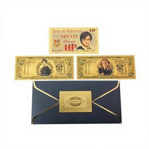 Busta Regalo Rettangolare in PET con Foglia d'Oro Fatta a Mano per Collezionisti di Monete d'Oro e Carte Personalizzate a Tema <span class=keywords><strong>Hogwarts</strong></span> - Product Image 1