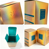 Boîtes en papier holographique de qualité supérieure pour l'emballage cosmétique, boîte d'emballage personnalisée avec impression UV pour l'emballage des soins de la peau