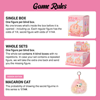 Nouvelle Boîte Mystère Porte-clés Peluche Chaton Moelleux, Poupée en Peluche Mignonne de Dessin Animé, Breloque de Sac, Cadeau Surprise Adorable pour Filles
