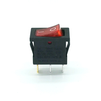 Interrupteur à bascule miniature SPST 13A/125 VAC, A/250 VAC, 1/2 HP 125 - 250 VAC, interrupteur à bascule à LED éclairé pour panneau