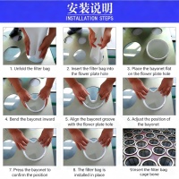 Kantong Filter Suhu Tinggi dari Kain Non-Woven, Sarung Pengumpul Debu untuk Pabrik Insinerasi Sampah, Pipa Asap Suhu Tinggi