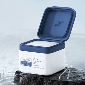 Rỗng bơm lại nhựa chăm sóc da bao bì mỹ phẩm lật nắp lọ mặt nạ mực Pad container với Tweezer - Product Image 2