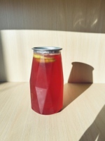 Bouteille PET personnalisée avec logo et bouchon à vis PET pour thé, champagne, jus, boissons énergisantes et boissons prêtes à boire (1000 ml)