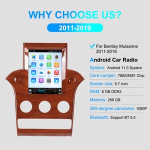 For Bentley Mulsanne 2011-2019 NaviHua Touch Screen Android 9.7 Inch Tesla Style Car Radio Stereo GPS Navigation - Product Image 2