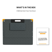 Kit Solar Modular de 100W 200W 300W, Paneles Plegables Interconectables, Cargador para Ampliar la Capacidad de la Estación de Energía