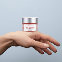 Gommage à lèvres végétalien personnalisé haut de gamme marque privée baume à lèvres minéral rose naturel taille d'échantillon 20g