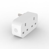 Enchufe Inteligente Wifi 103UK de 13A con Medición de Energía, Estándar Británico, Control Remoto, Compatible con Tuya y Alexa, Enchufe de Pared Multi-Puerto