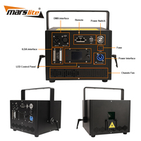 Máquina de Iluminación Láser de 10w, Iluminación Láser RGB para Escenarios, Espectáculo de Luces Láser para Bodas, Animación DMX, Luz Láser para Discotecas, Bares y DJs