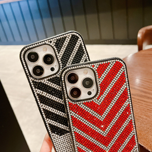 Funda rígida para teléfono móvil <span class=keywords><strong>2</strong></span> en 1, funda con logotipo personalizado, brillante, joyería brillante, Diamante de imitación, brillante, brillante, venta al por mayor - Product Image 4