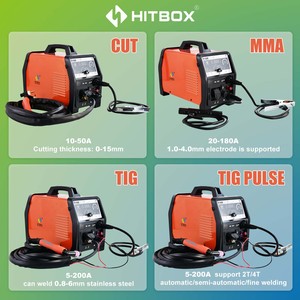 Soldadora Inversora IGBT HITBOX 4 en 1 para <span class=keywords><strong>Corte</strong></span> por <span class=keywords><strong>Plasma</strong></span>, MMA, <span class=keywords><strong>TIG</strong></span>, <span class=keywords><strong>TIG</strong></span> Pulsado CT520 - Product Image 6