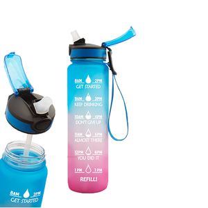 Borraccia in Tritan Senza BPA da 32oz con Indicatore di Tempo e Cannuccia per Fitness, Palestra e Sport - Product Image 3