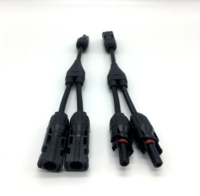 Connecteur en Y pour câble solaire, contact en cuivre TNC, PVC IP67, 1000VDC, 30A, certifié -40°C~+85°C