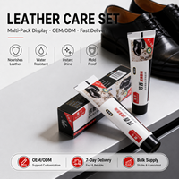 Hei Niu - Crema Renovadora de Cuero de Larga Duración en Tubo, Color Negro Brillante, Fácil de Limpiar