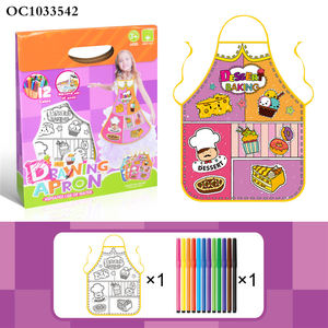 مريلة رسم وتلوين للأطفال على شكل حلويات ومعجنات، لعبة تعليمية للرسم والكتابة - Product Image 5