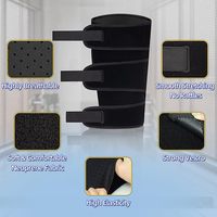 Manchon de compression ajustable unisexe pour la partie inférieure de la jambe et le mollet, six sangles à boucles pour la prévention des douleurs de la tibia, soutien des muscles déchirés