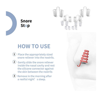 Lot de 8 évents nasaux dispositifs anti-ronflement, solution de ronflement simple pour faciliter la respiration Différentes tailles de dilatateur nasal pour soulager la respiration