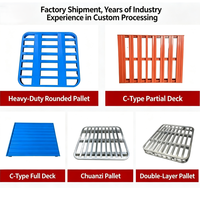 Fabricant de palettes métalliques robustes sur mesure, palettes en acier pour le stockage en entrepôt et la logistique