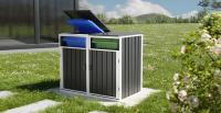 Poubelles d'extérieur polyvalentes Conteneurs à déchets robustes et spacieux pour la cour, le jardin et l'usage public Facile