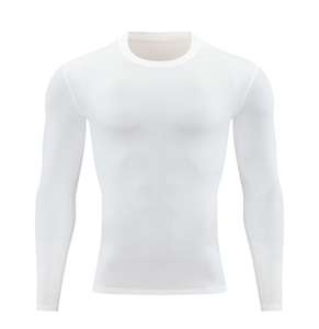 Kemeja kompresi sepak bola cepat kering, kemeja atasan olahraga motif sublimasi, pelindung ruam kering untuk pria - Product Image 2