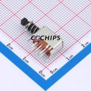 PN21SJNA03QE Pushbutton Switch Through hole Component (THT) Switch Double Pole Double Throw 200mA 30V Round Plunger - Product Image 2